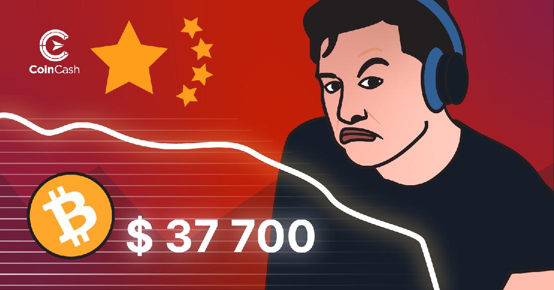 Elon Musk miatt zuhan a bitcoin árfolyam, Kína közben bejelenti a bitcoin tiltást.