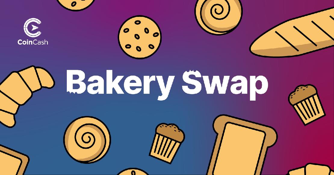 BakerySwap felirat péksüteményekkel