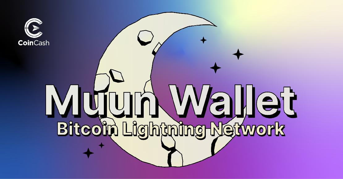 Muun Wallet - Bitcoin Lightning Network felirat egy holddal a háttérben