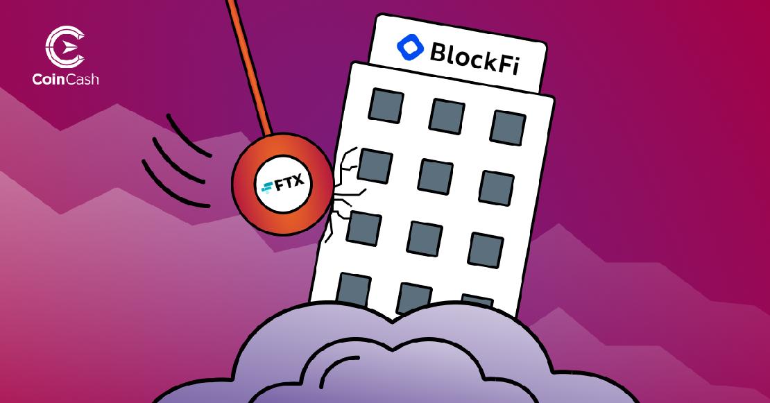 Egy buldózergolyó csadódik be a BlockFi épületébe