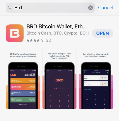 BRD app az App Storeban