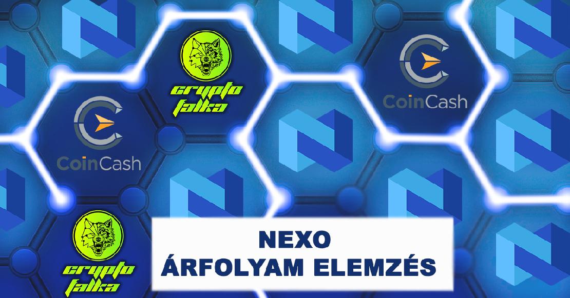 Nexo logók a CoinCash és a Cryptofalka együttműködésének képén.
