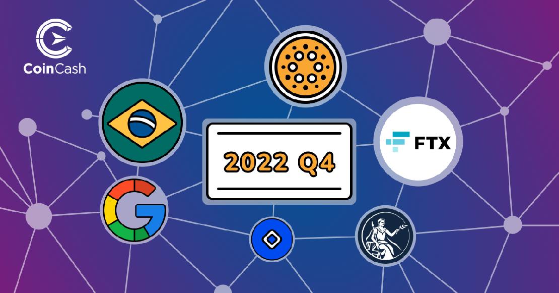 2022 Q4 tábla körül az FTX, a Google, az Alameda Research és a MiCa jele brazil zászlóval